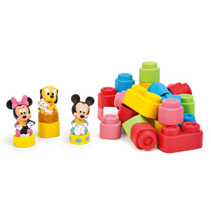 Clementoni 14831.8 Disney – Juego De Construcción Con Bolsa, Diseño De Mickey Y Minnie (32 Piezas)