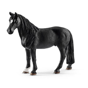 Schleich-13832 Figura De Caballo Capón Tennessee Walker, Colección Horse Club, Color Negro, 12.9 Cm (13832)