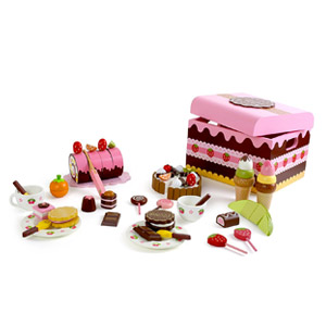 Small Foot Company- Small Foot Caja Madera, Accesorios Para Tienda Y Cocina Infantil Con Caramelos, 2847 Dulces, 56…