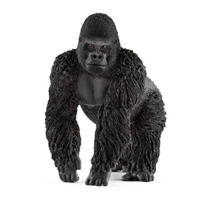 Schleich- Figura De Gorila Macho, Color Negro, 9,4cm