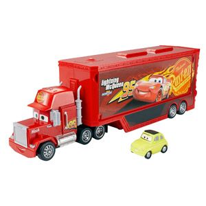 Cars Camión Mack Gran Viaje, Transportador De Coches De Juguete (Mattel DXY87)
