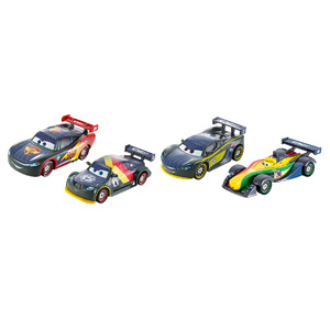 Cars 2 – Pack 4 Coches, Carbon Racers (Mattel DHM95)