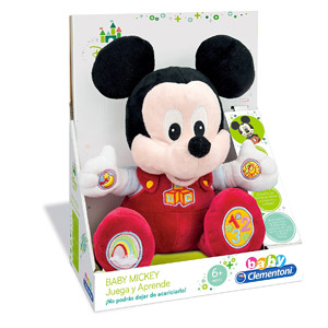 Clementoni- Mickey & Friends Animales De Cine Y Television Peluche Juega Y Aprende Minnie, Color Rosa (65192.4)
