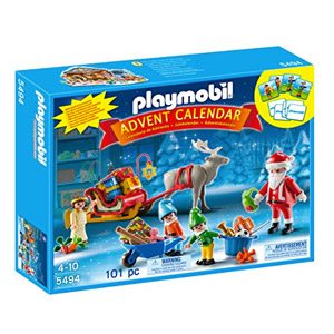 PLAYMOBIL – Calendario De Adviento Calendario De Navidad Con Papá Noel Playsets De Figuras De Jugete, Color Multicolor…