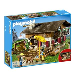 Playmobil Vida En La Montaña – Casa De Los Alpes Con Varios Accesorios , Playsets De Figuras De Juguete, 50 X 10 X 40 Cm, (5422)