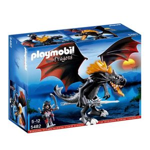 PLAYMOBIL Dragones- Giant Battle Dragon With LED Fire Gigante Con Fuego, Multicolor, 39.9 X 30.0 X 12.7 (5482)