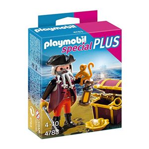 PLAYMOBIL Especiales Plus – Pirata Con Cofre Del Tesoro, Playset (4783)