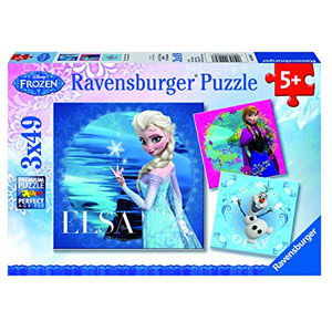 Disney Frozen, Elsa, Anna Y Olaf, Puzzle De 3 X 49 Piezas (Ravensburger 9269)